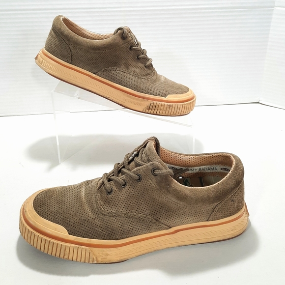 Tommy Bahama Rum Runner Suede Sneakers - Picture 2 of 9